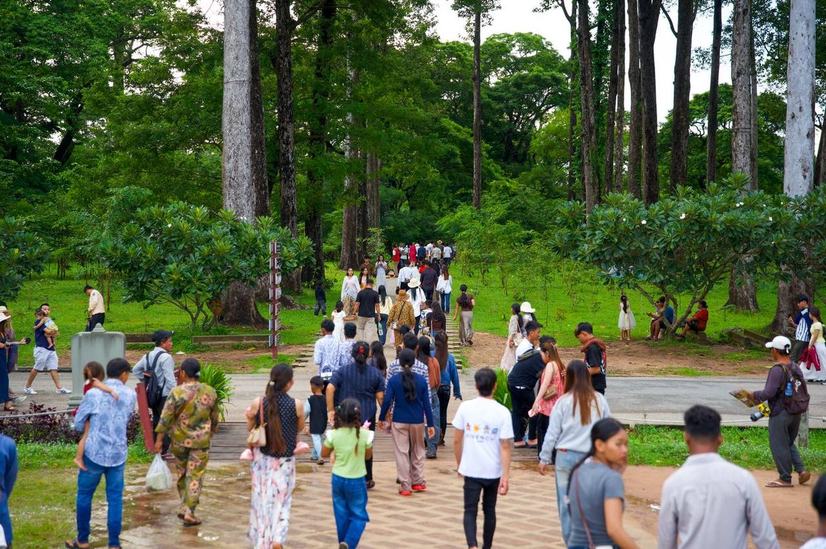 暹粒吴哥窟节假日迎客9.3万人次 国际游客占比稳步回升