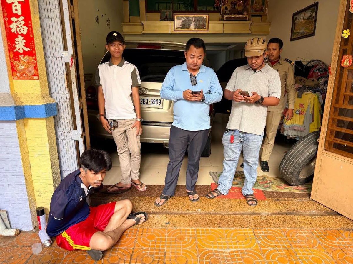 金边男子利用复制钥匙盗窃汽车被捕