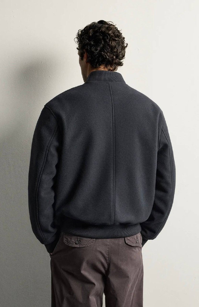 BOMBER JACKET WITH FAUX FUR IN
