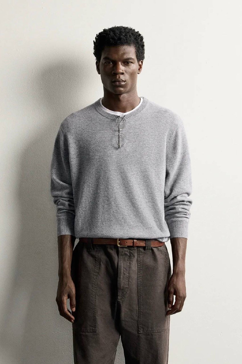 WOOL BLEND REGULAR FIT JUMPER