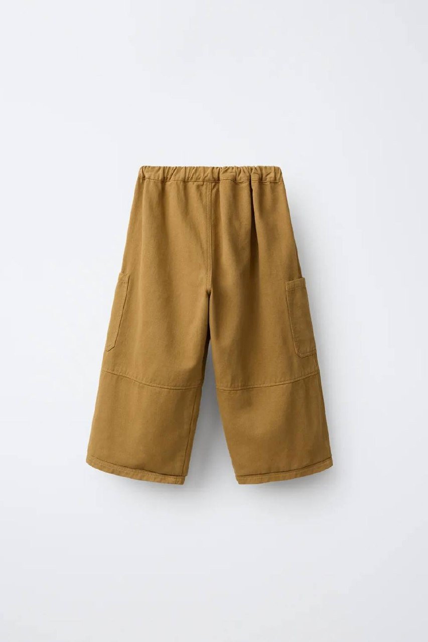 Zara小熊刺绣工装裤新品 售价11.99万瑞尔