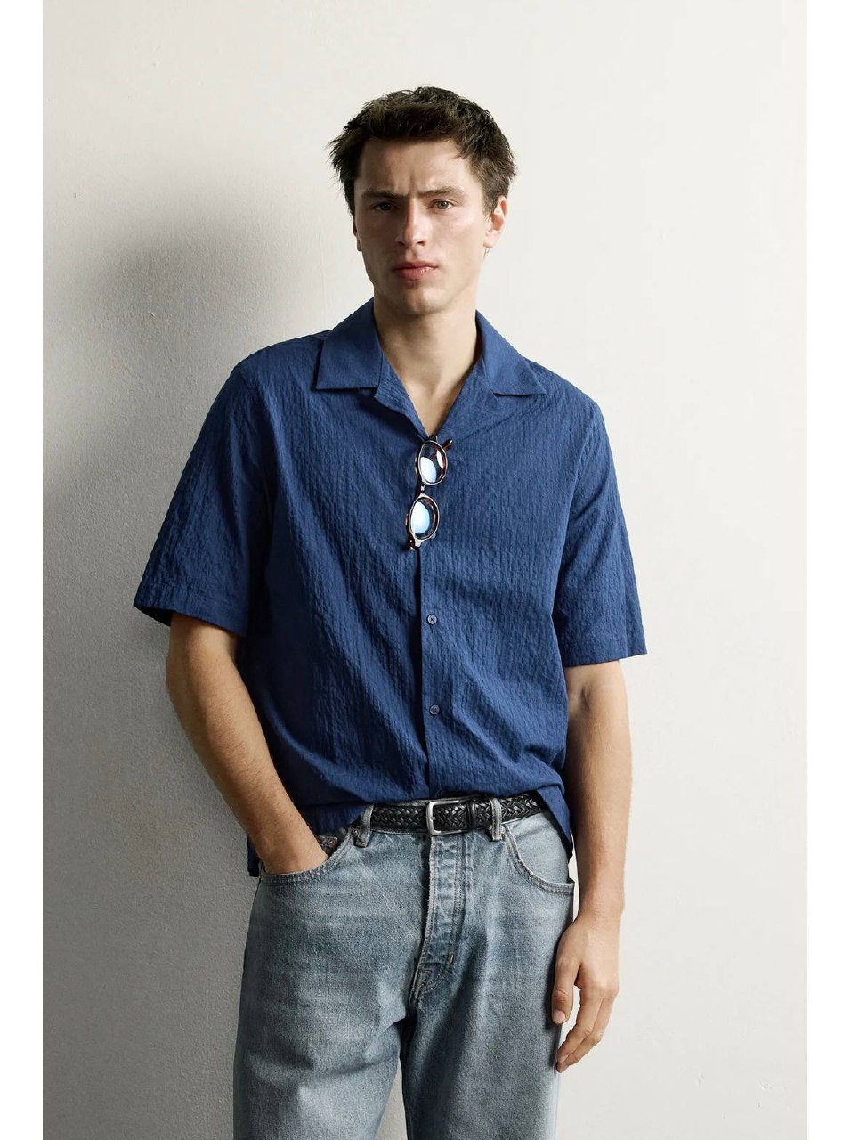 SEERSUCKER REGULAR SHIRT 泡泡纱常规