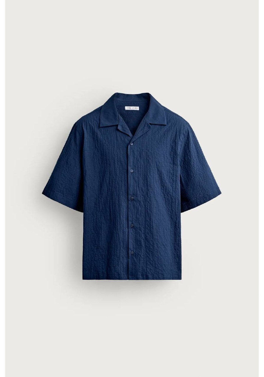 SEERSUCKER REGULAR SHIRT 泡泡纱常规