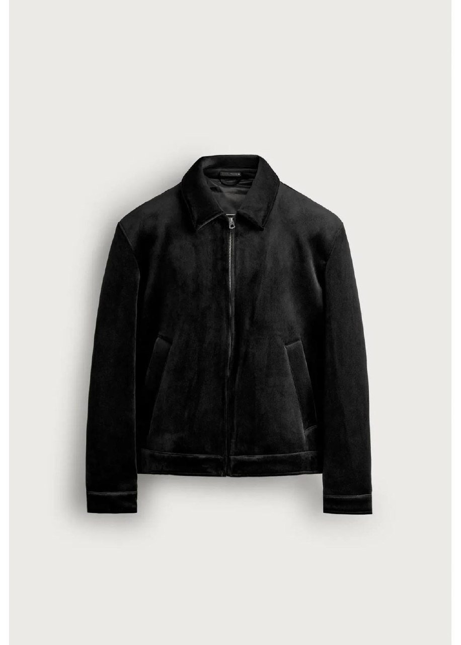 VELVET ZIP JACKET 丝绒拉链夹克，门店现货，