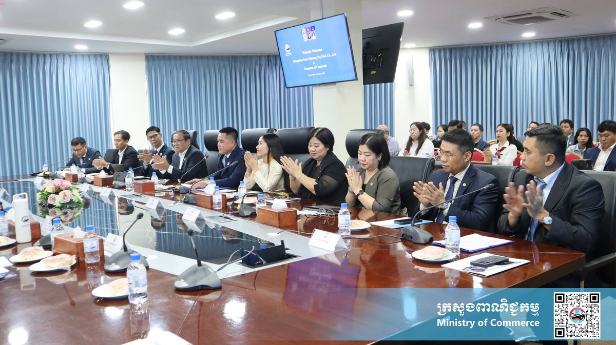 柬埔寨商务部与Mekong Tay Ninh公司探讨贸易合作