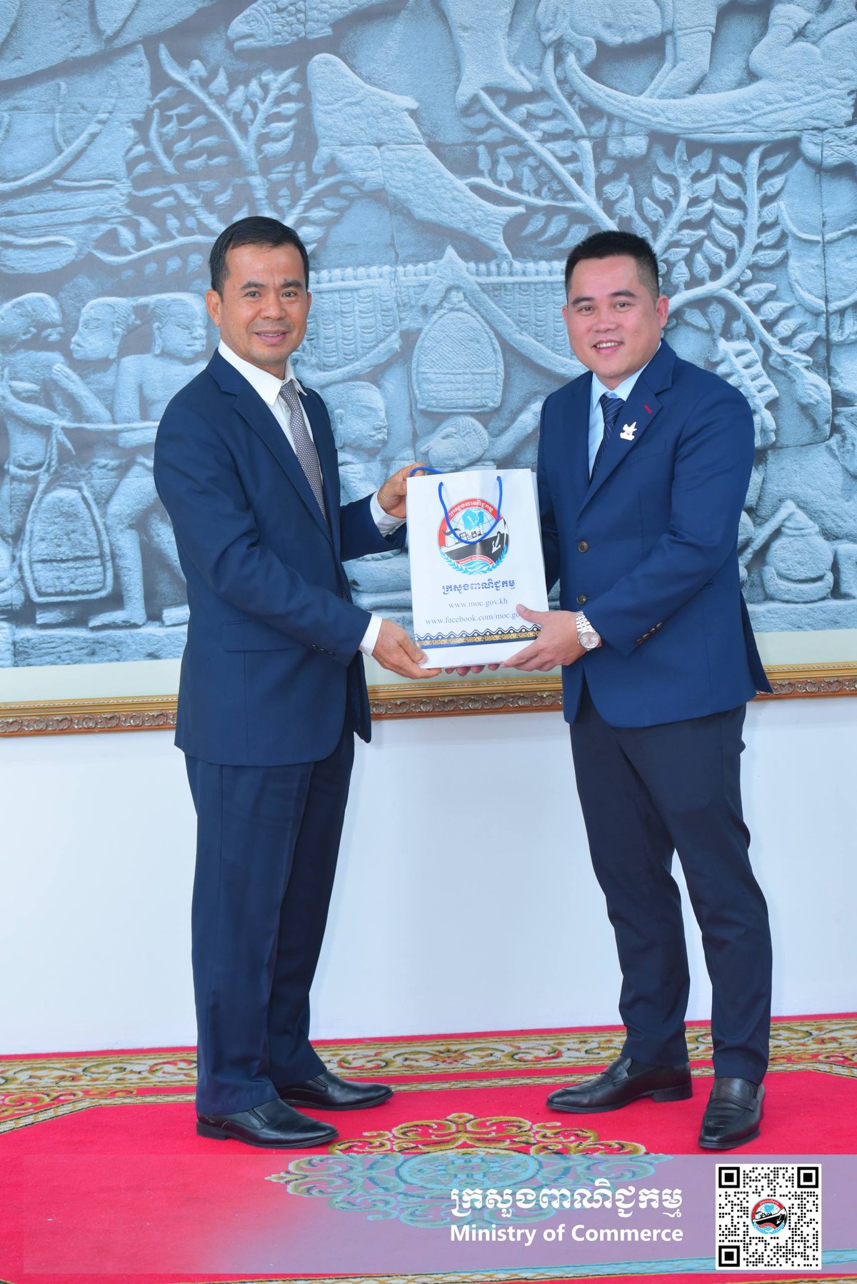 柬埔寨商务部与Mekong Tay Ninh公司探讨贸易合作