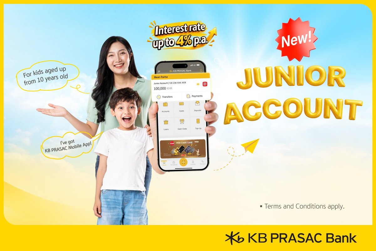 KB PRASAC银行推出青少年储蓄账户 培养理财习惯