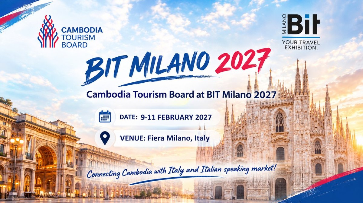 柬埔寨旅游局将参加2027米兰国际旅游展