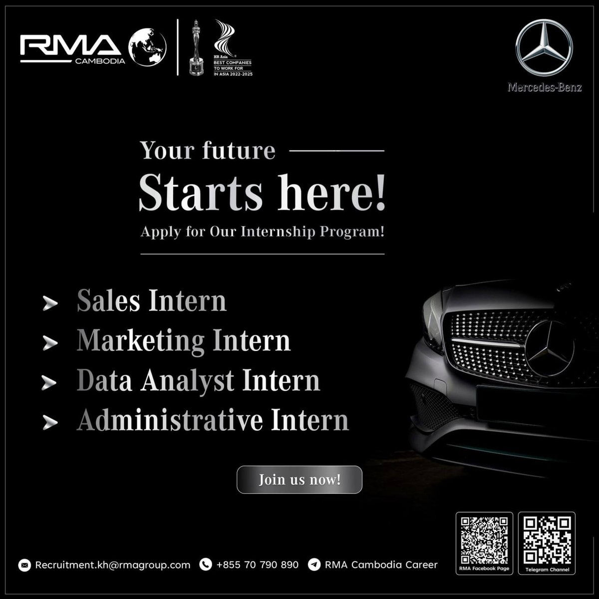 RMA Cambodia开放实习岗位 欢迎应届生申请