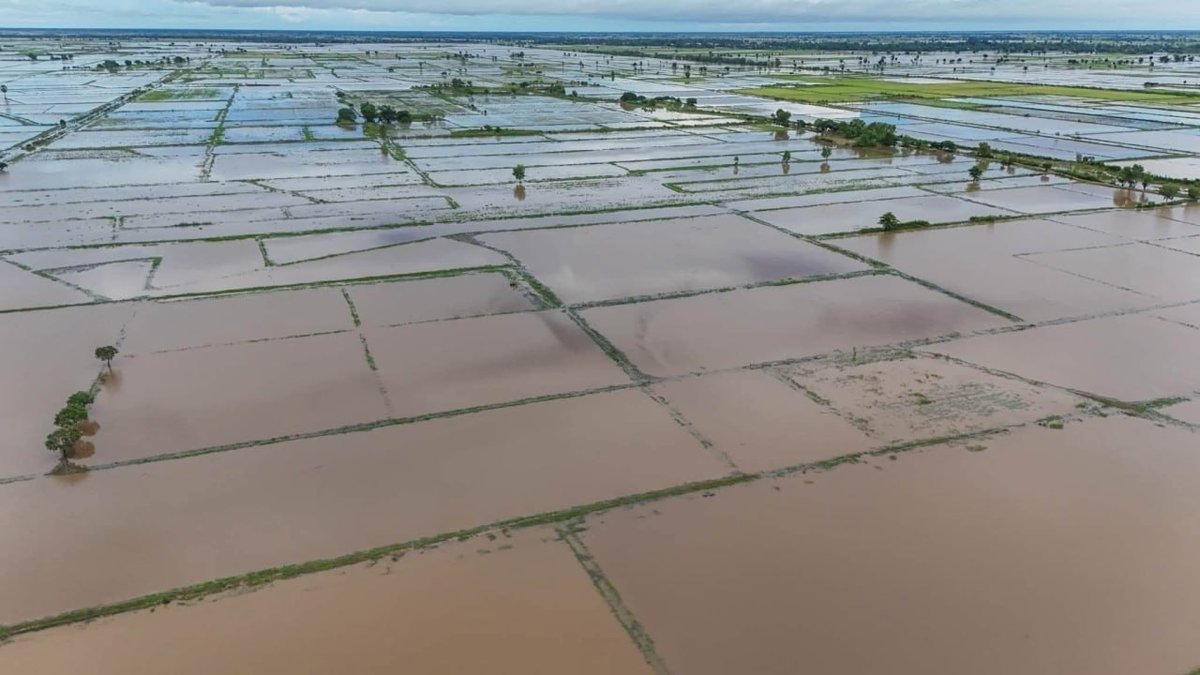 菩萨省连续4天降雨导致洪水,影响了克罗戈县和巴干县的居民生活
