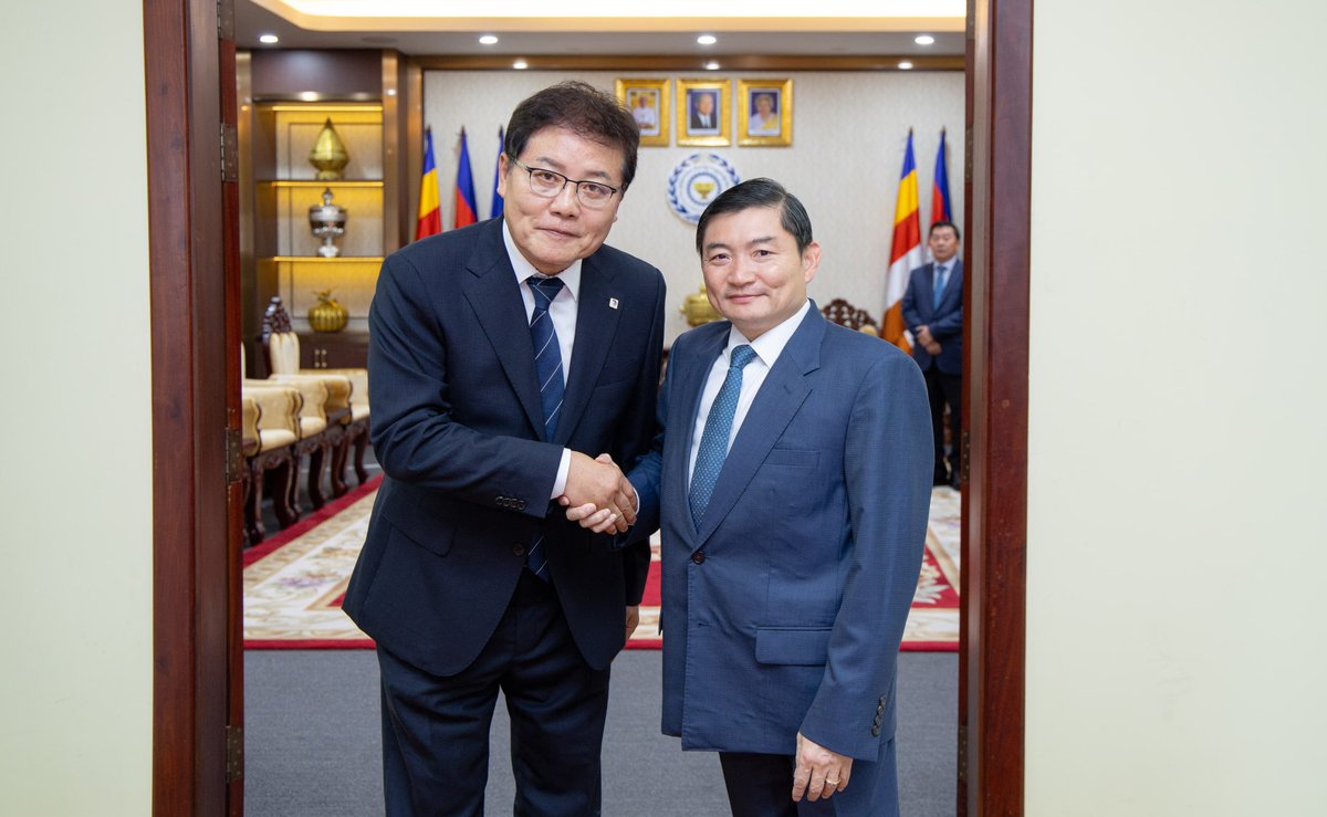 柬埔寨劳工部部长恒索与韩国昌兴郡郡长签署谅解备忘录,正式启动