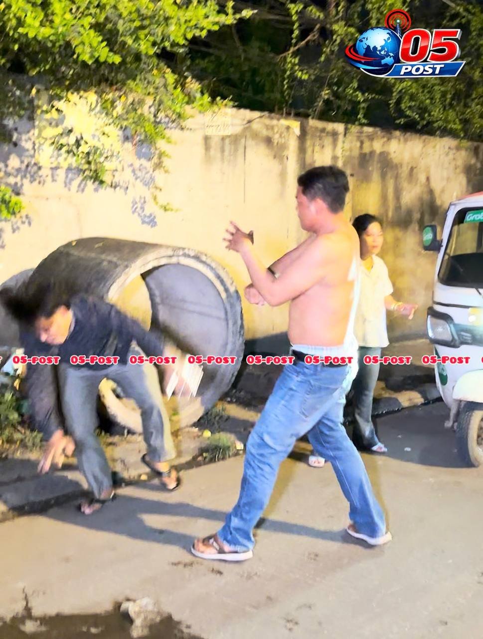 金边森速区交通纠纷频发 司机因抢道引发争执