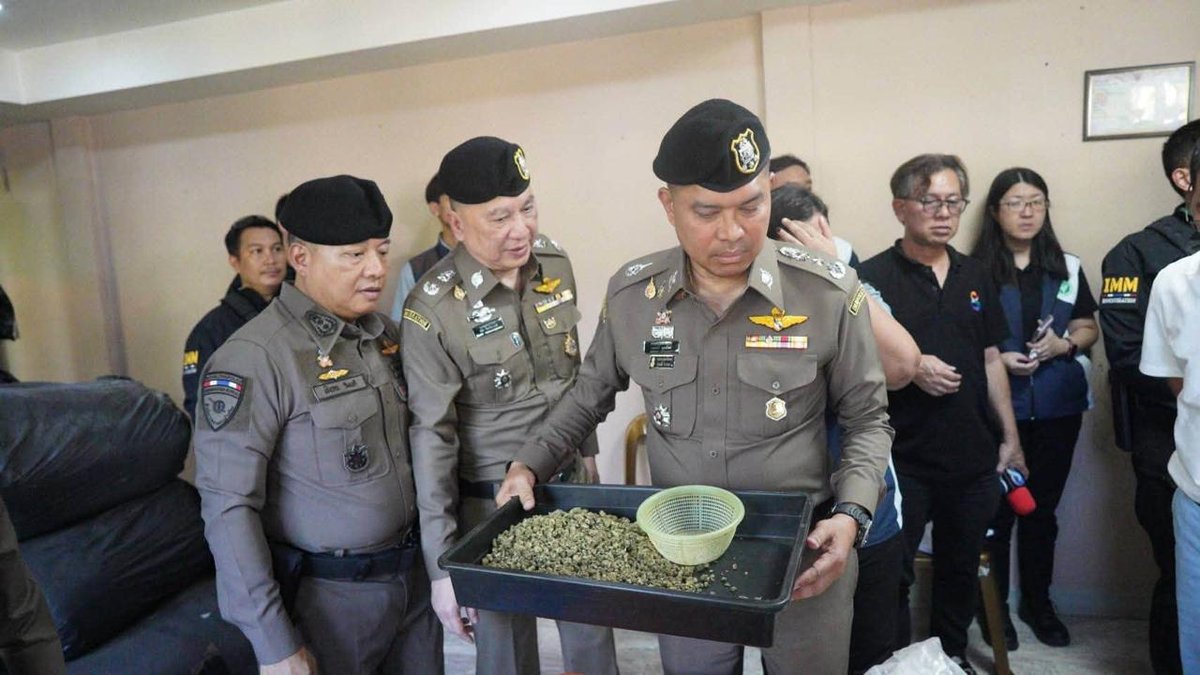 泰国曼谷查获5吨大麻 抓获5名外籍嫌犯