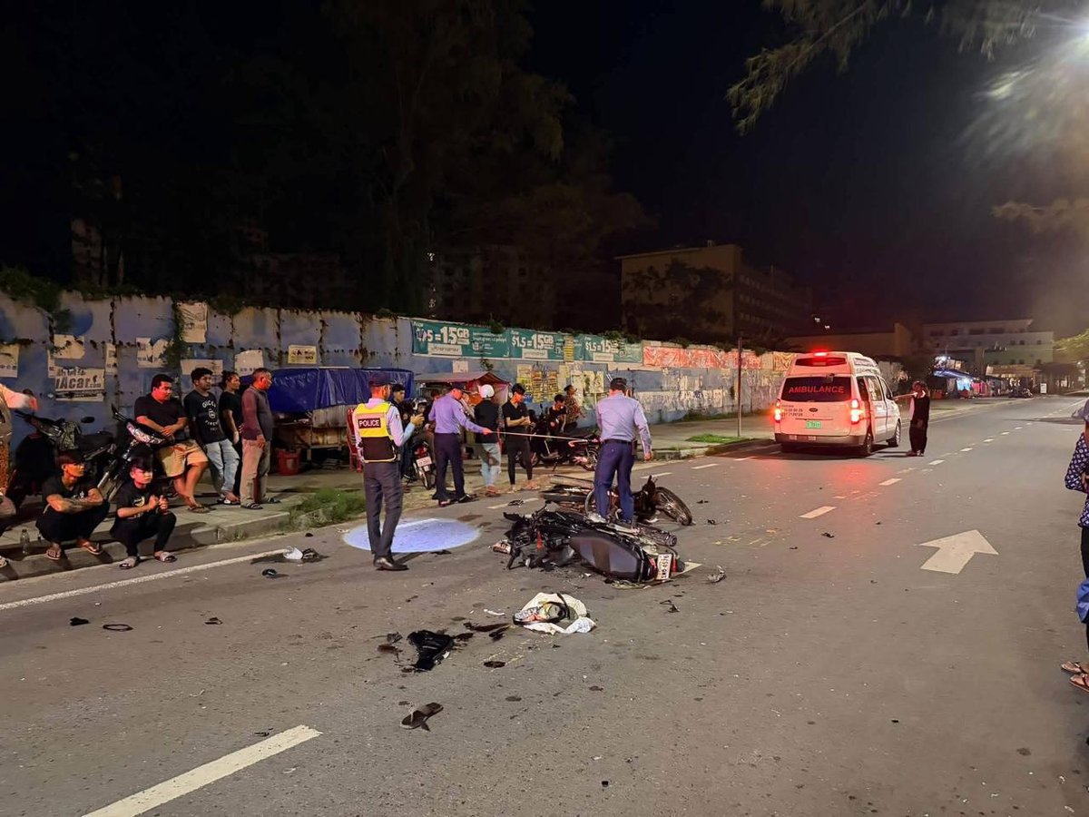 西港凌晨发生摩托车相撞事故 致1死3伤