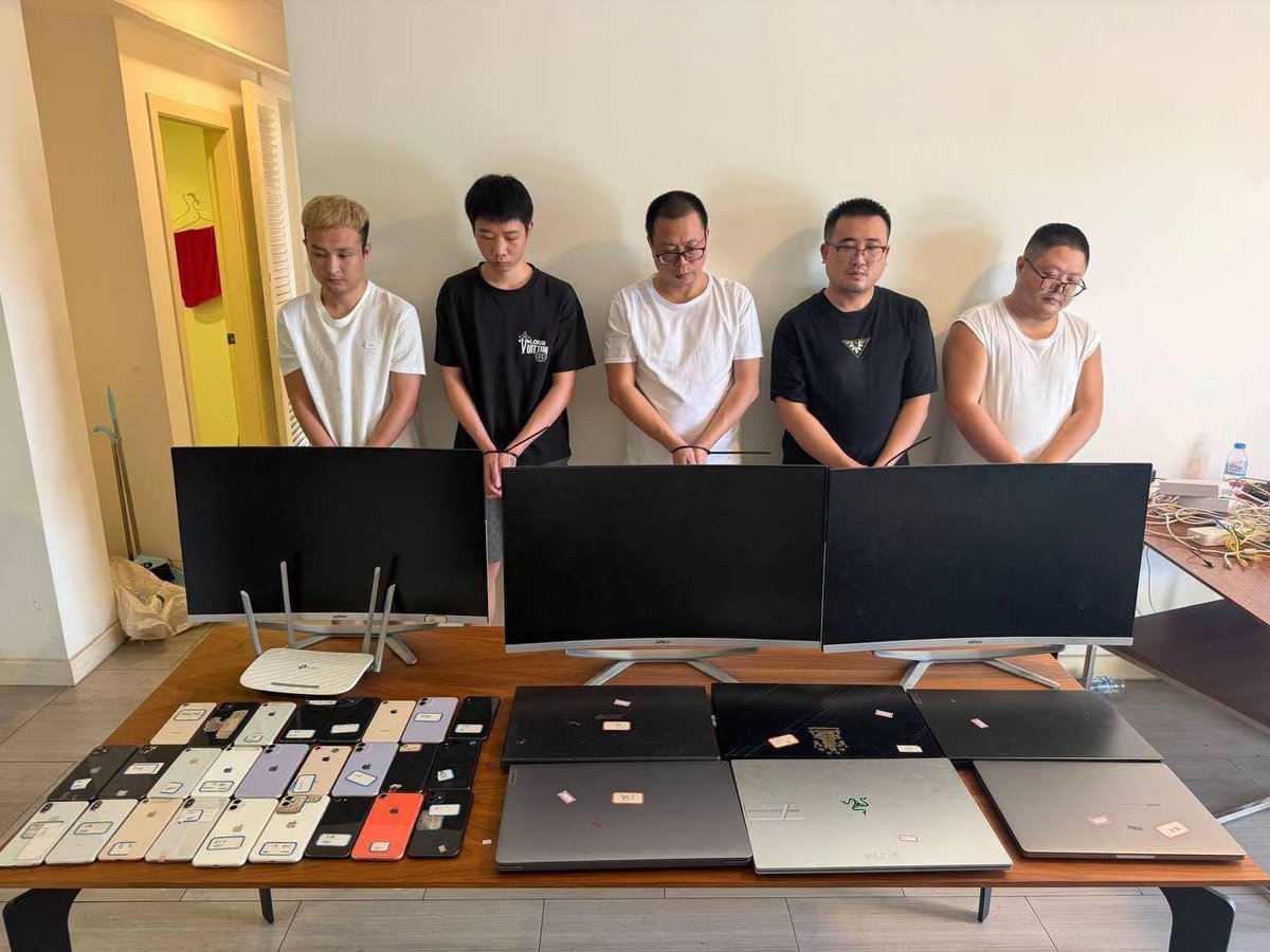 金边警方打掉一处针对美国目标的电诈窝点
