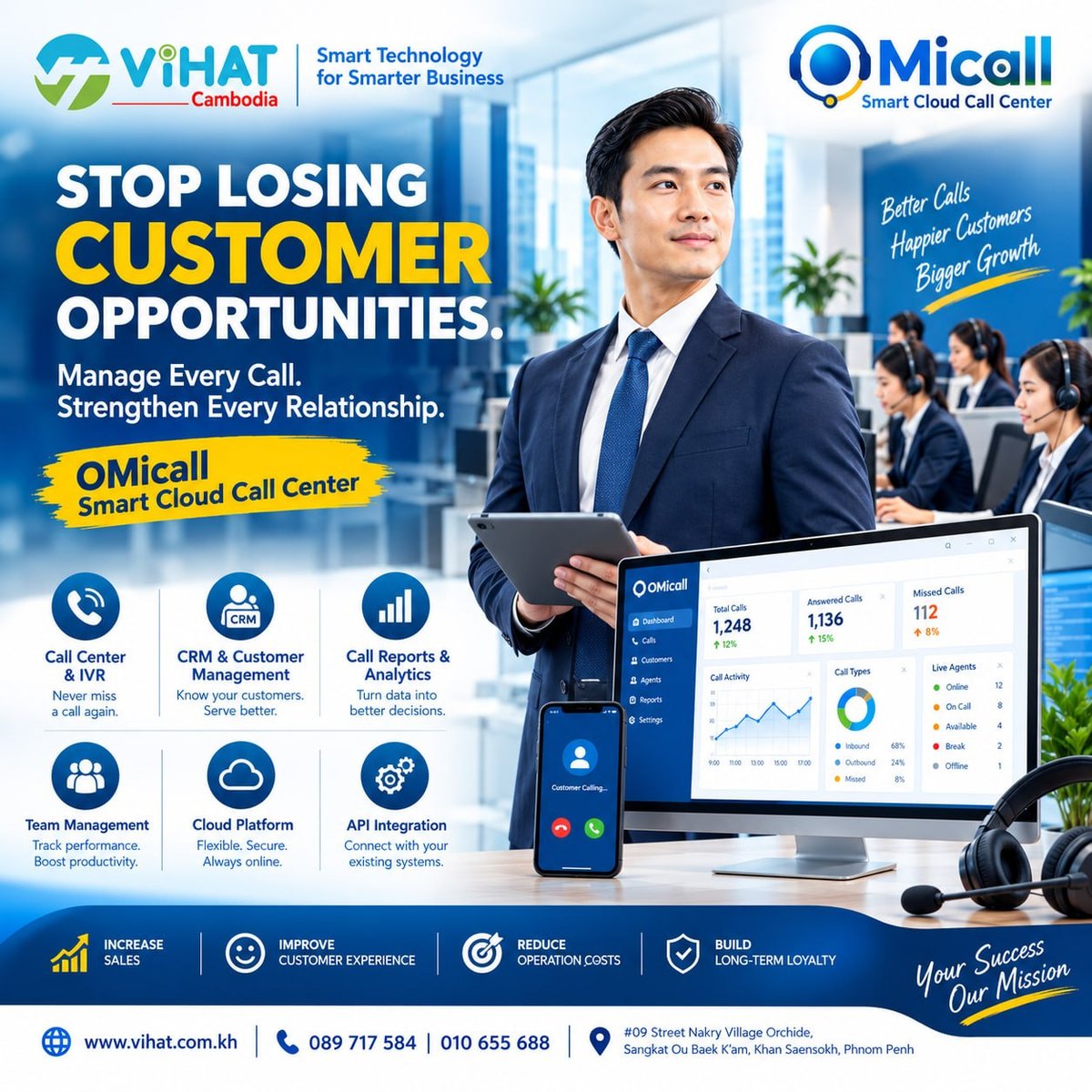 ViHAT智能云呼叫中心系统 助力企业提升客户管理