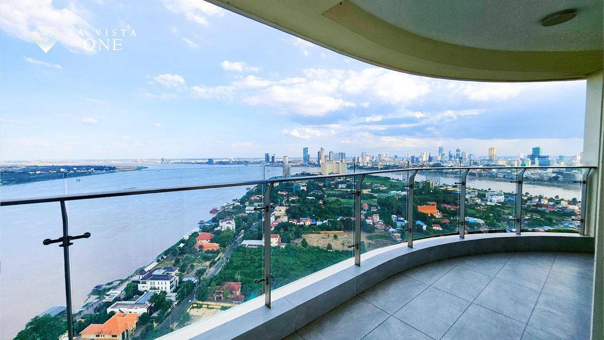 金边La Vista One三房 月租$1200 湄公河景押