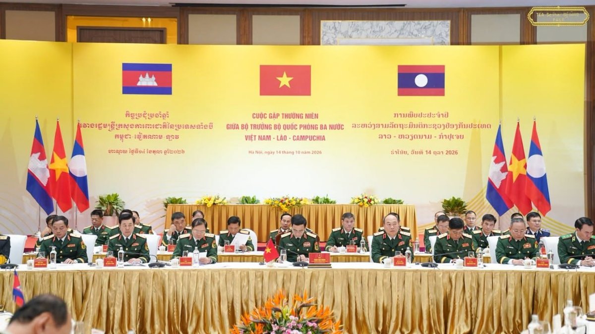 柬埔寨国防部部长狄西哈率团出席柬老越三国国防部长年度会议,三