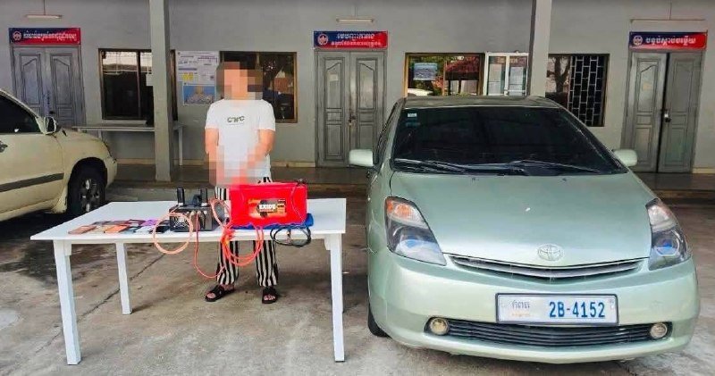 西港警方抓获一名中国男子 查获伪基站设备及车辆