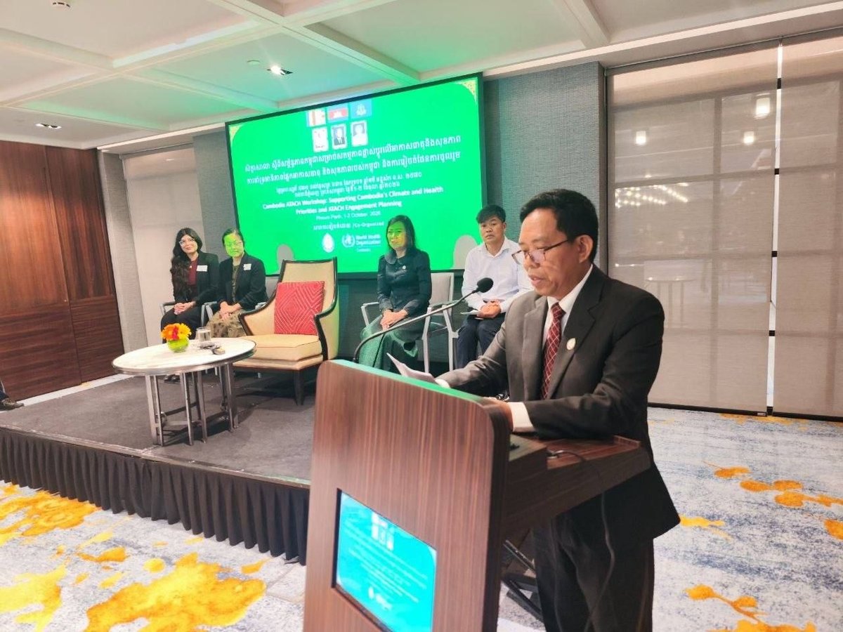 柬埔寨卫生部举办气候变化与健康研讨会
