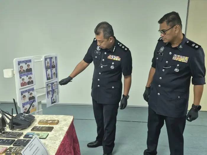 马六甲警方端掉日本盘电诈窝点 17名嫌疑人落网