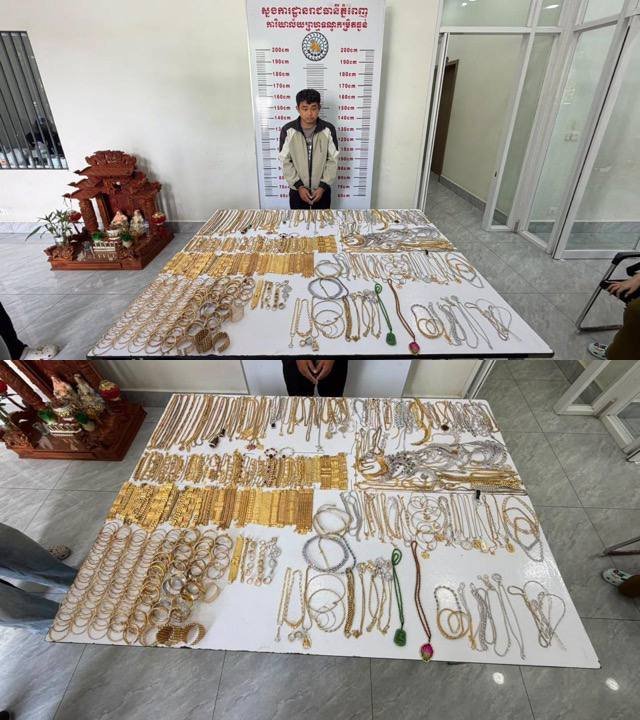 金边隆边区老市场珠宝盗窃案告破 嫌疑人已被捕