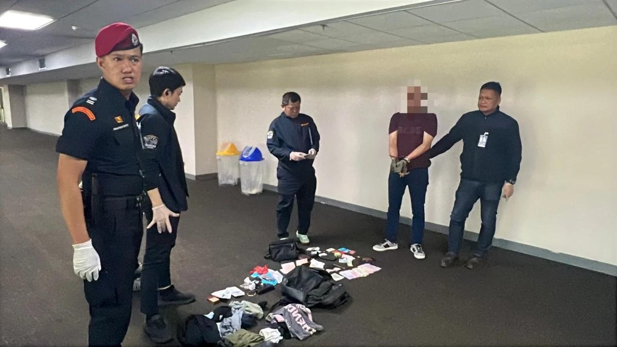 曼谷廊曼机场抓获机舱大盗 专挑飞行途中盗刷银行卡