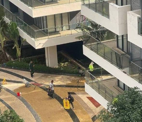 金边星汇城发生坠楼事件 26岁中国籍男子身亡
