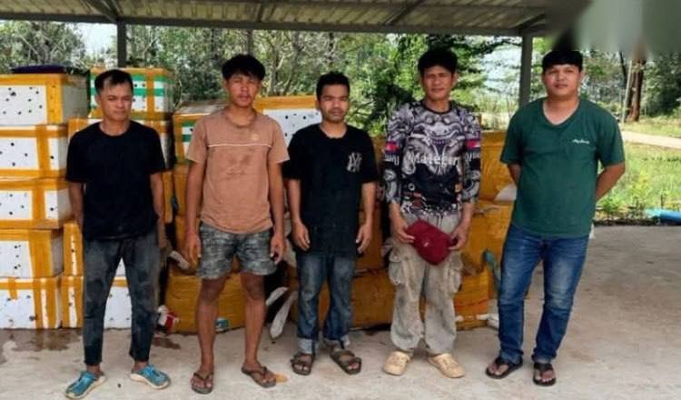 柬埔寨海上查获4吨走私货 5名涉案人员被捕