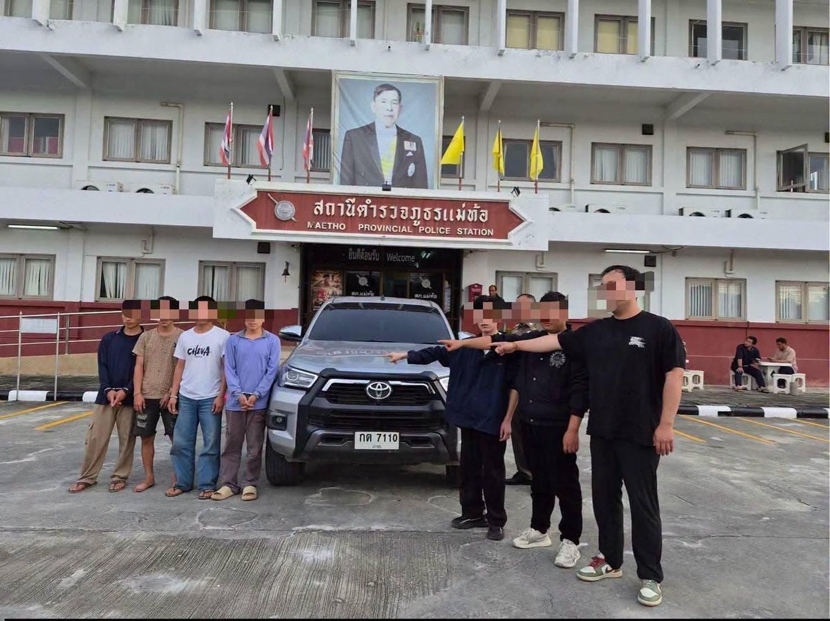 泰国来兴府拦截绑架车 3名中国男子获救 4嫌犯被捕