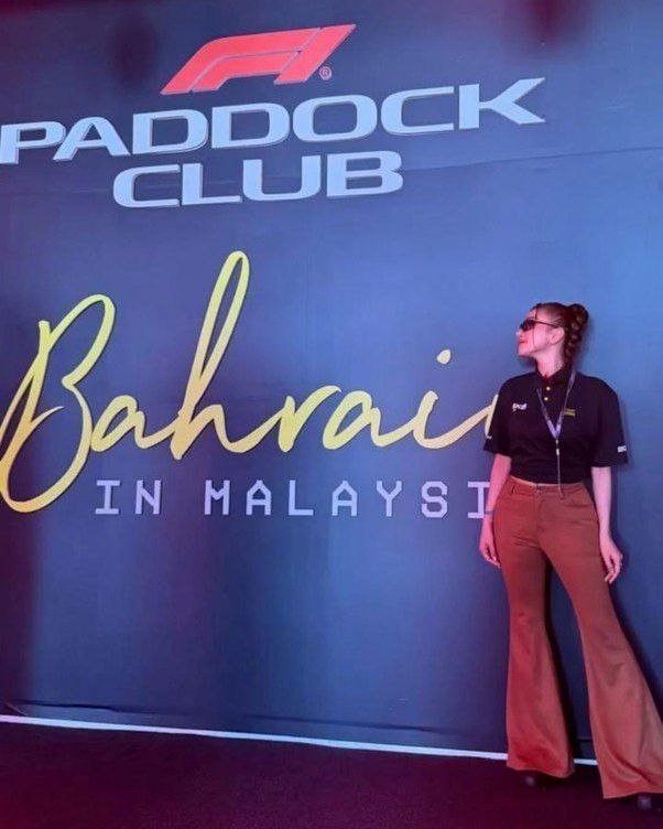 Rabee亮相F1赛事并与TVB艺人黄宗泽会面