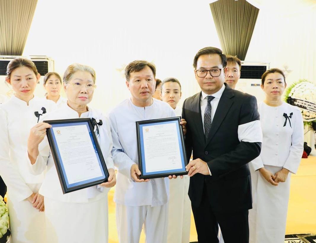 柬埔寨司法部官员出席希夫·索万博士葬礼
