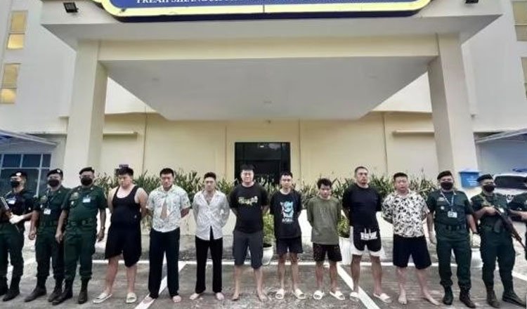 西港警方逮捕9名涉毒涉枪中国籍嫌犯