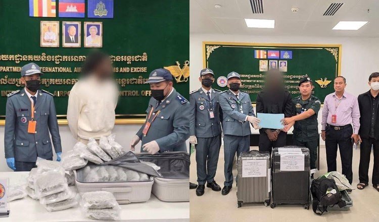 当局在德崇国际机场查获48公斤大麻,并逮捕了两名涉案外籍人士