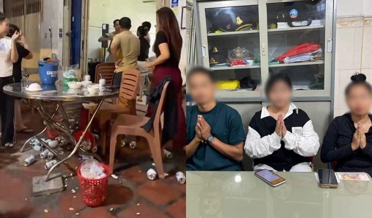金边酒吧滋事三人组向警方道歉 涉嫌扰乱公共秩序